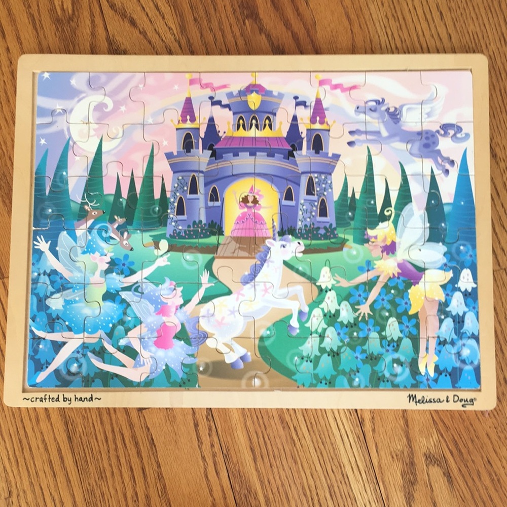 Like New Melissa & Doug 48 pieces Fairy Fantasy Wooden Jigsaw Puzzle
